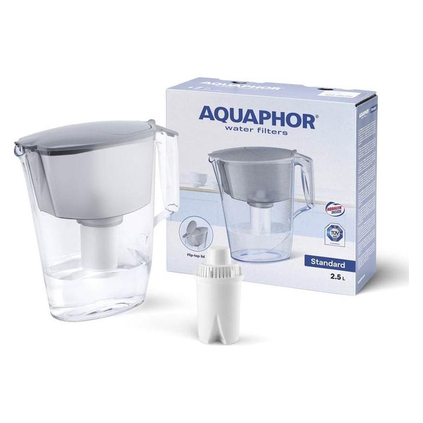 Aquaphor Dzbanek filtrujący Standard 2,5 l szary + 1 wkład B15 (Innenfilter) (4744131017921)