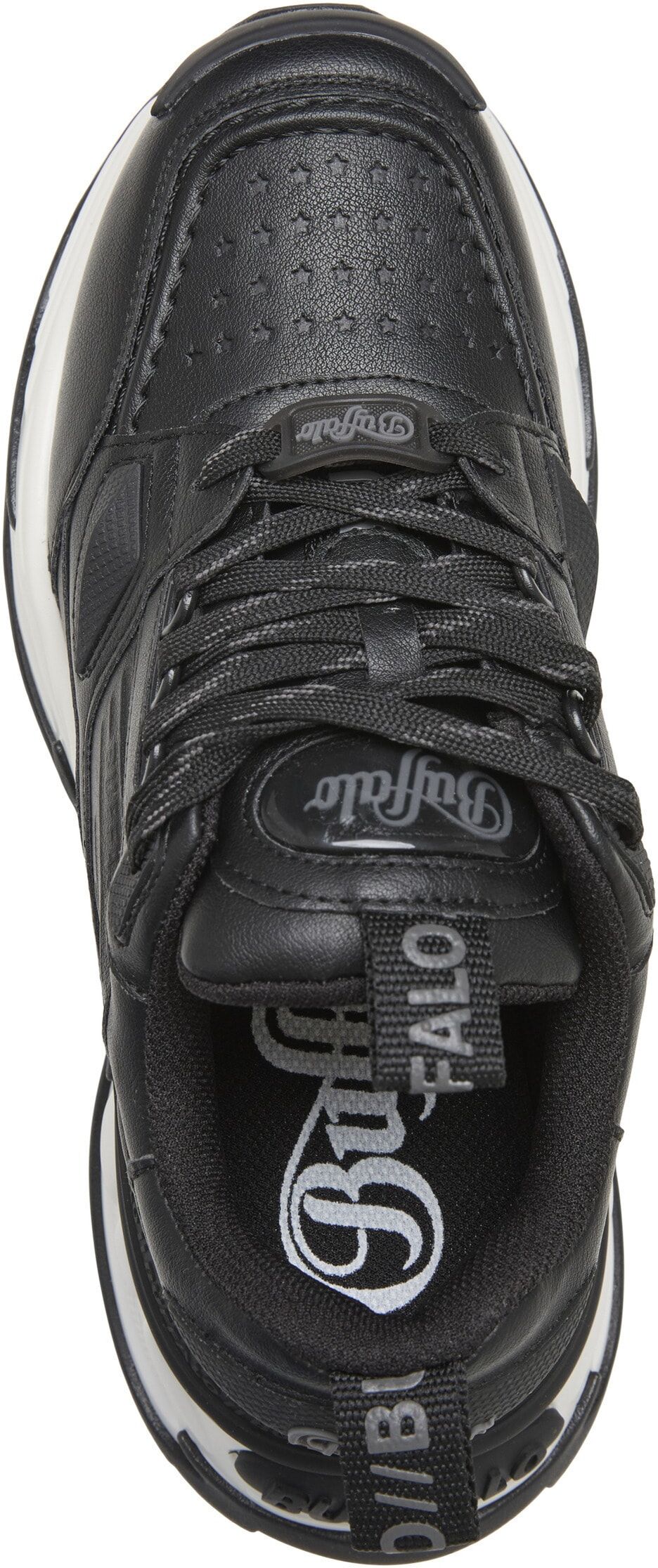Sneaker BUFFALO "Buffalo DRIVE", Damen, Gr. 37, schwarz, Polyurethan, Schuhe Sneaker