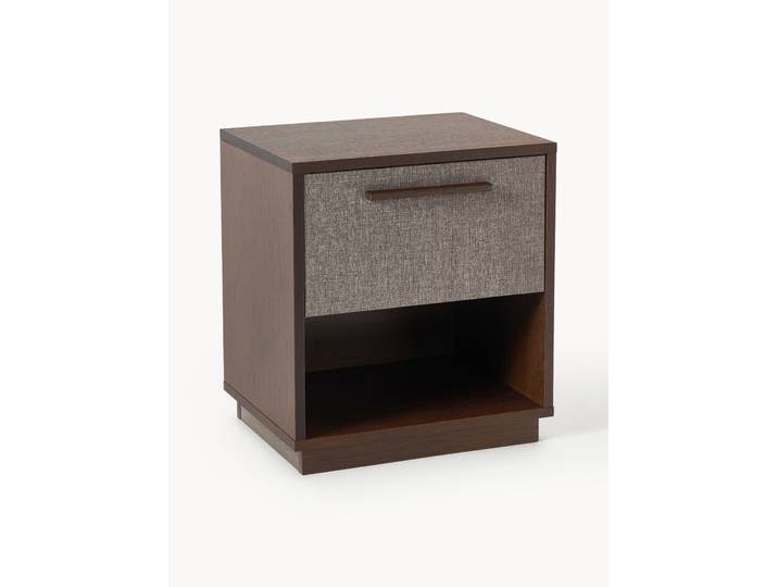 Holz-Nachttisch Wisp mit gepolsterter Front