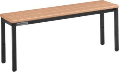 Schäfer Shop Select Sitzbank, für Umkleideräume, B 995 x T 310 x H 415 mm, schwarz