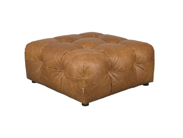 Sitzbank Ilendo – aus Rindsleder in Cognac - Cognac - Luxusbetten24