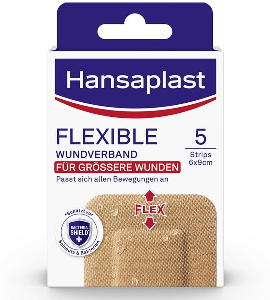 Hansaplast Flexible Wundverband 6x9,5 Cm Strips