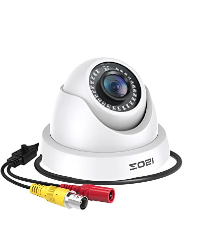 ZOSI 1080P 4-in-1 Outdoor Dome Videobewakingscamera met 3,6 mm Lens en 20M IR Nachtzicht, Wit