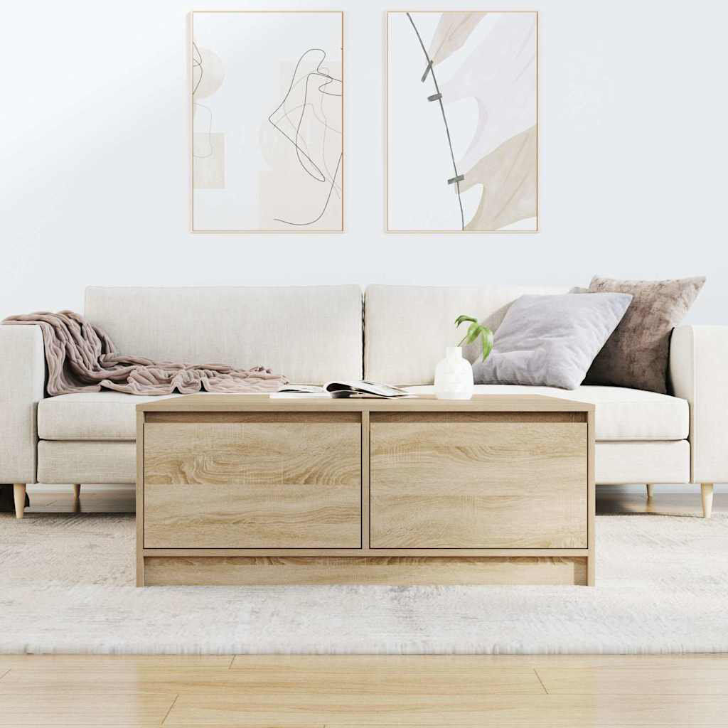 Latitude Run Coffee Table with Storage Natural 40" H x 100" L x 100" W