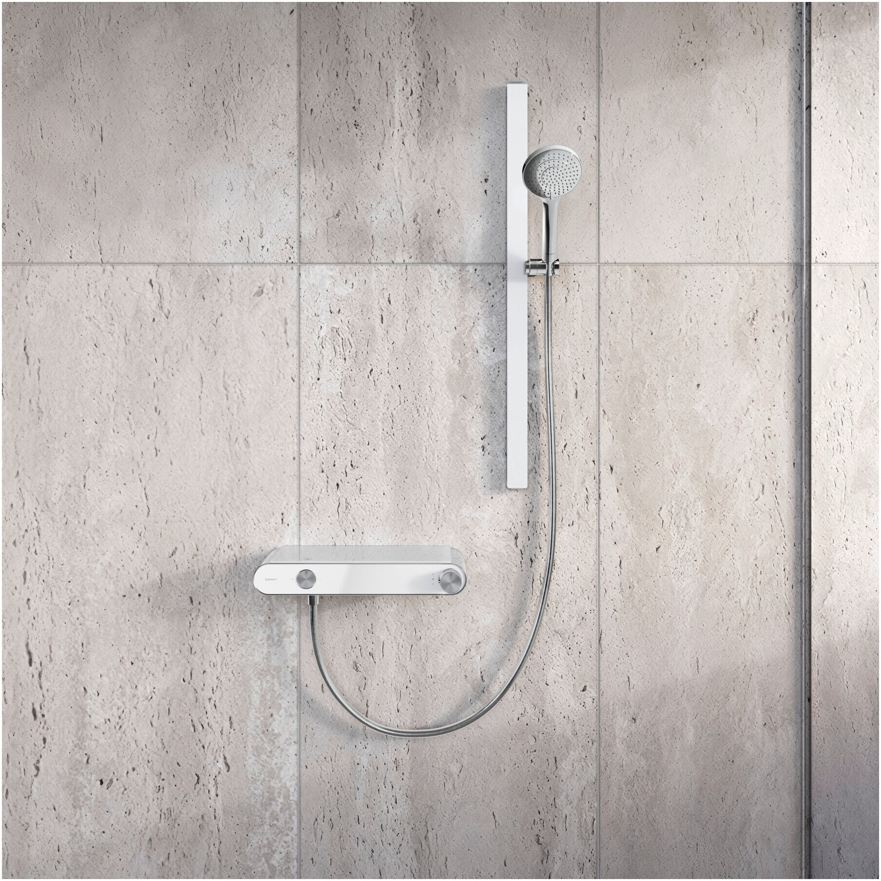 Duravit Brause-Thermostat AP, 1 Verbraucher, chrom/weiß (TH4220001005)