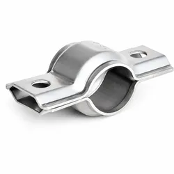 Zweiteilige Edelstahl Rohrschelle Typ 3540 V2A profiliert - 57 - 61 mm