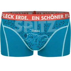 Ein schöner Fleck Erde, Herren, Funktionsunterhose, Spitz An Der Donau (S), Türkis, Blau