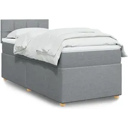 vidaXL, Boxspringbett, Kadora (Block mit Quadraten) (90 x 200 cm)