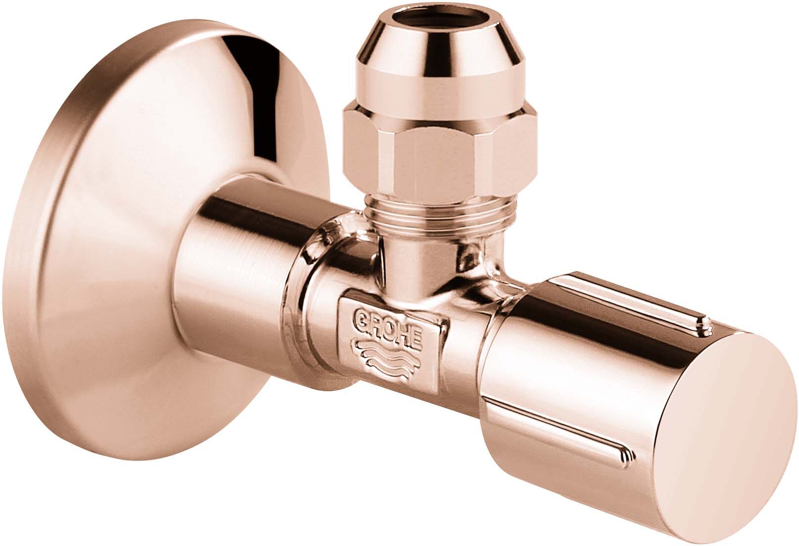 Grohe équerre match0 22039DA0 warm sunset, DN 15, filetage de raccordement auto-obturant