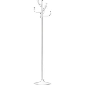 jankurtz Garderobenständer Kaktus, weiß, mit 8 Haken, aus Metall, 184 x 30 cm