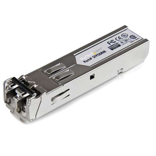 Startech Gigabit 850nm Multi Mode SFP Fiber Optical LC 550m Transceiver für 1x 1000Base SFP (mini-GBIC) (SFPSXMM)