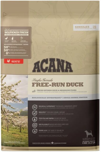 Acana Ração Para Cão Free-Run Duck 6 Kg