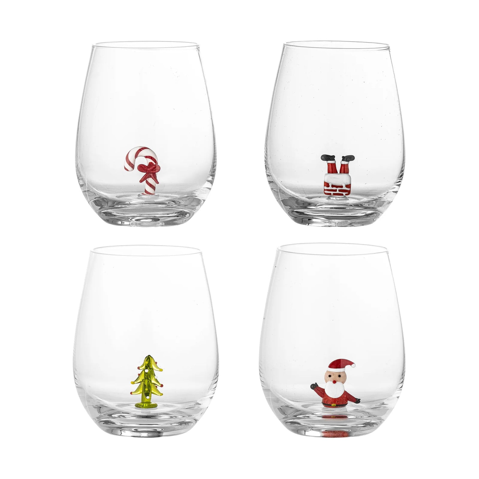 Bloomingville Misa drinkglazen, transparant, 560 ml, set van 4