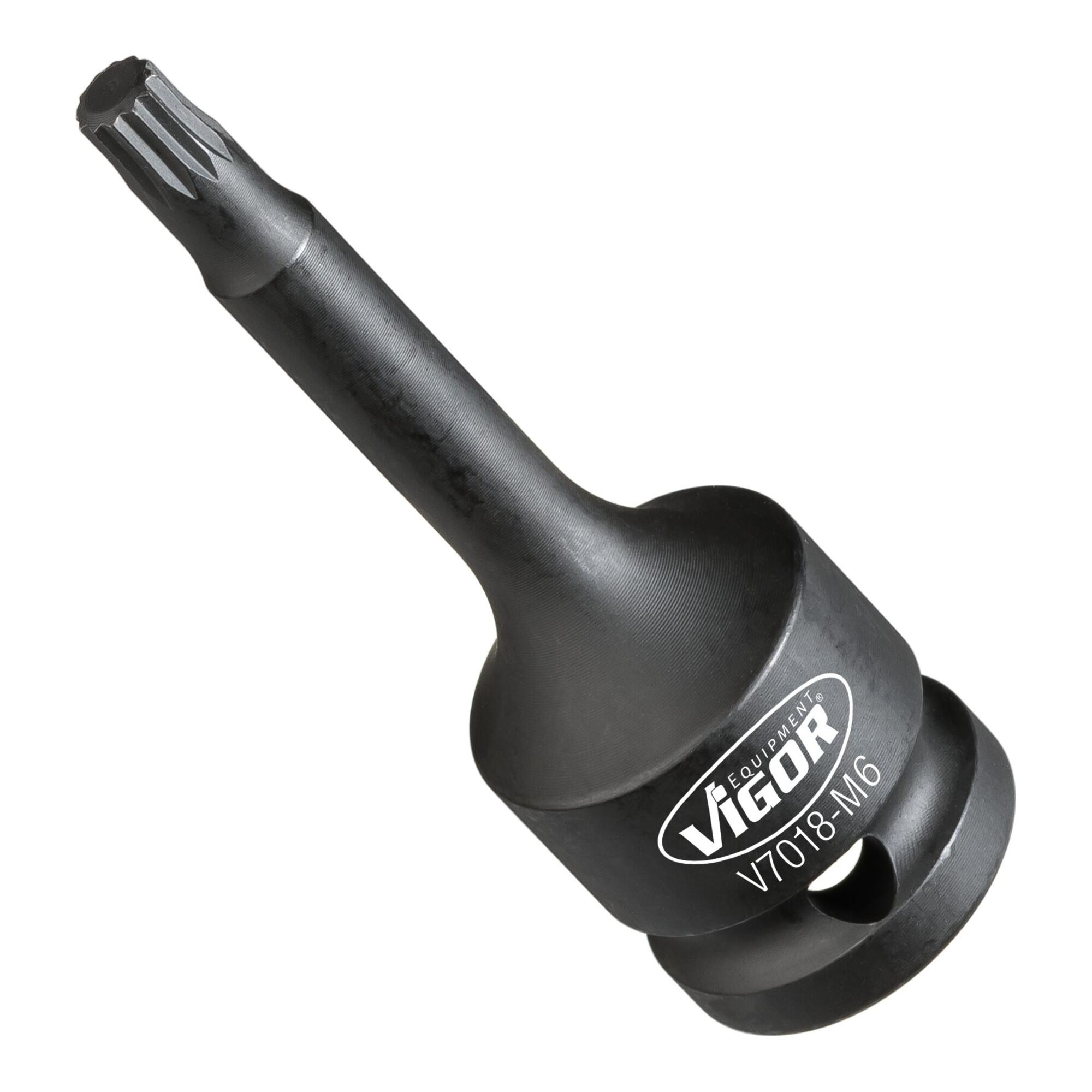 VIGOR Kraft-Schlagschrauber-Einsatz-Sortiment für Innenvielzahn Profil (XZN) V7018-M6)