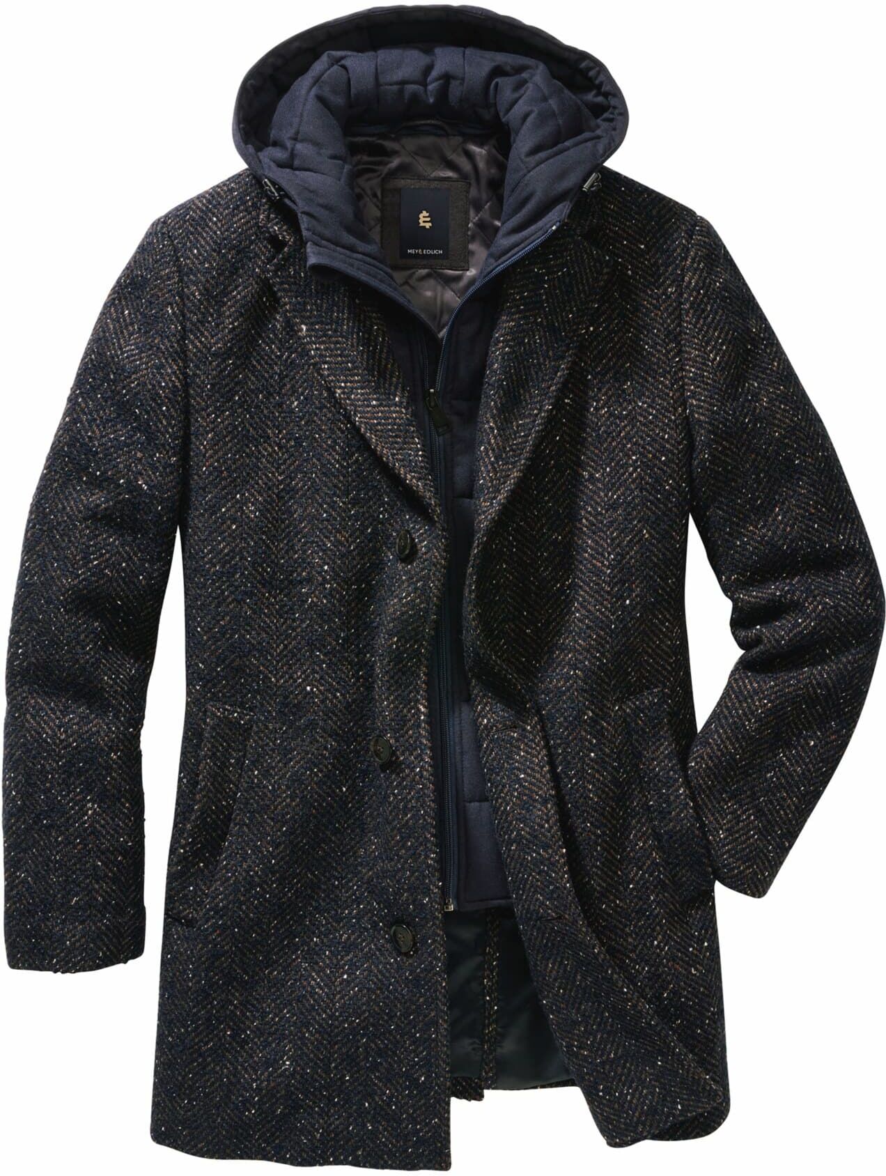 Mey & Edlich Veranlagter Mantel Blau 52