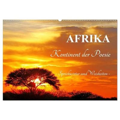 AFRIKA - Kontinent der Poesie (Wandkalender 2027 DIN A2 quer), CALVENDO Monatskalender