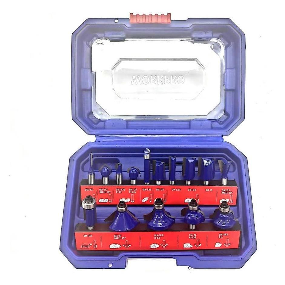 Workpro Wood cutter 6.35mm, 15 piece set (49767239)