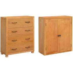 vidaXL, Kommode + Sideboard, Kadorano (mit 2 Türen & 4 Schubladen)