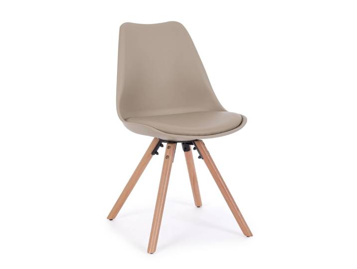 Set 4 chaises hêtre gris tourterelle