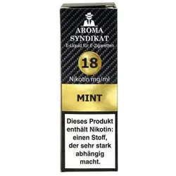 Mint 10ml 18mg NicSalt Liquid by Aroma Syndikat