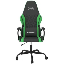 vidaXL Ilaria, Gaming Stuhl, Grün, Schwarz