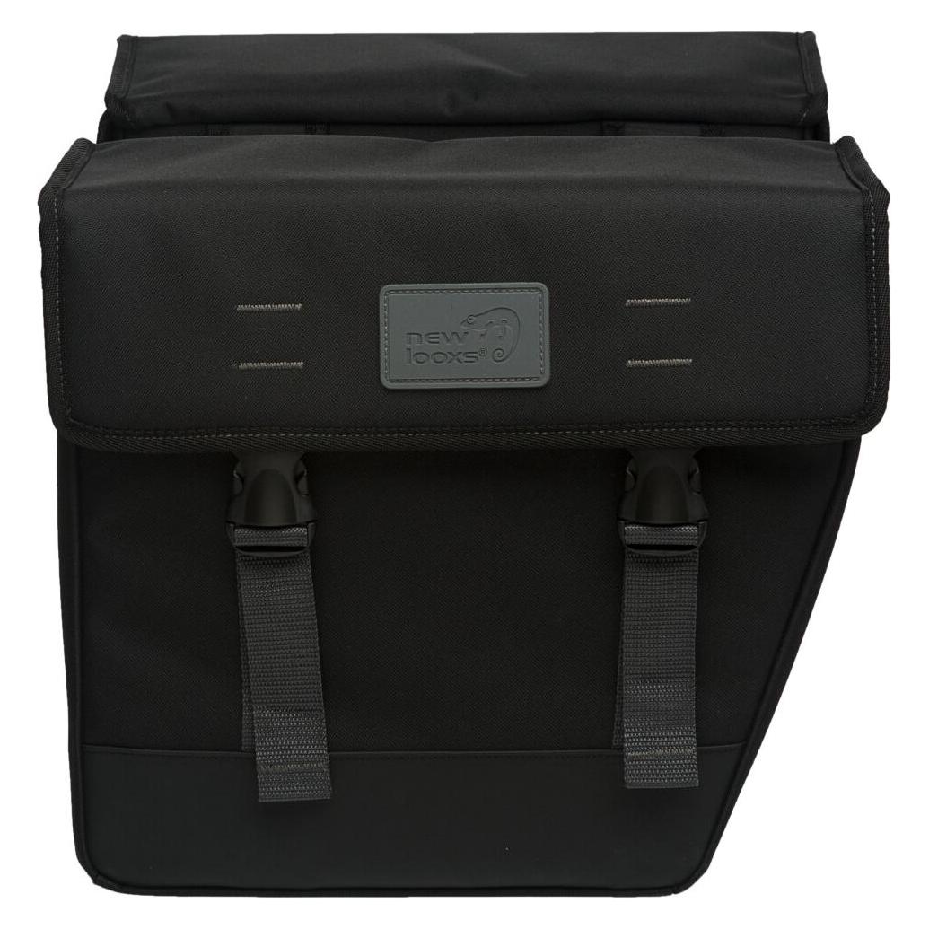 New Looxs 2ER RADTASCHE ORIGIN HYBRIDE BLACK 33L POLYESTER 36X33X15CM (33 l, Gepäckträgertasche) (501544)