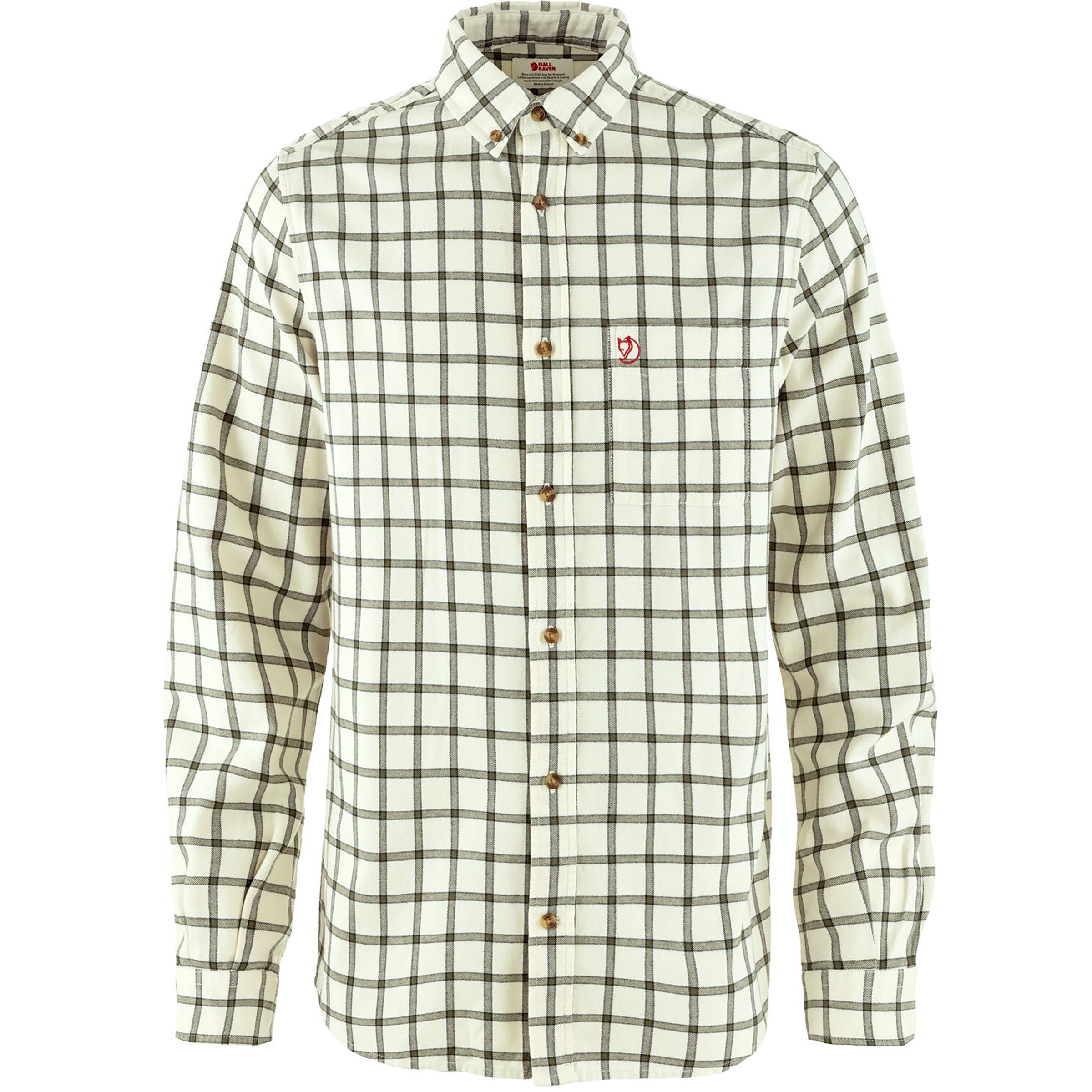 Fjällräven Övik Flannel Herren Hemden weiss Größe L Lifestyle Hautfreundlich