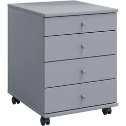 VCM, Rollcontainer, Holz Büroschrank Rollcontainer Lona mit Schublade (42 x 50 x 57 cm)