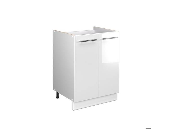 Meuble bas sous-évier Fame-Line 60cm Blanc Haute brillance/Blanc Vicco 65101