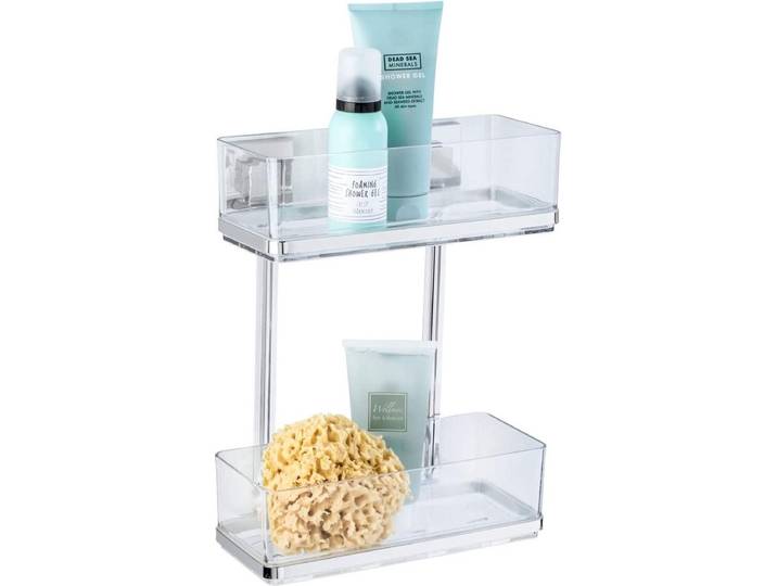 Wenko Quadro Wandrek - 2 Niveaus - Douche & Bad - RVS/ABS