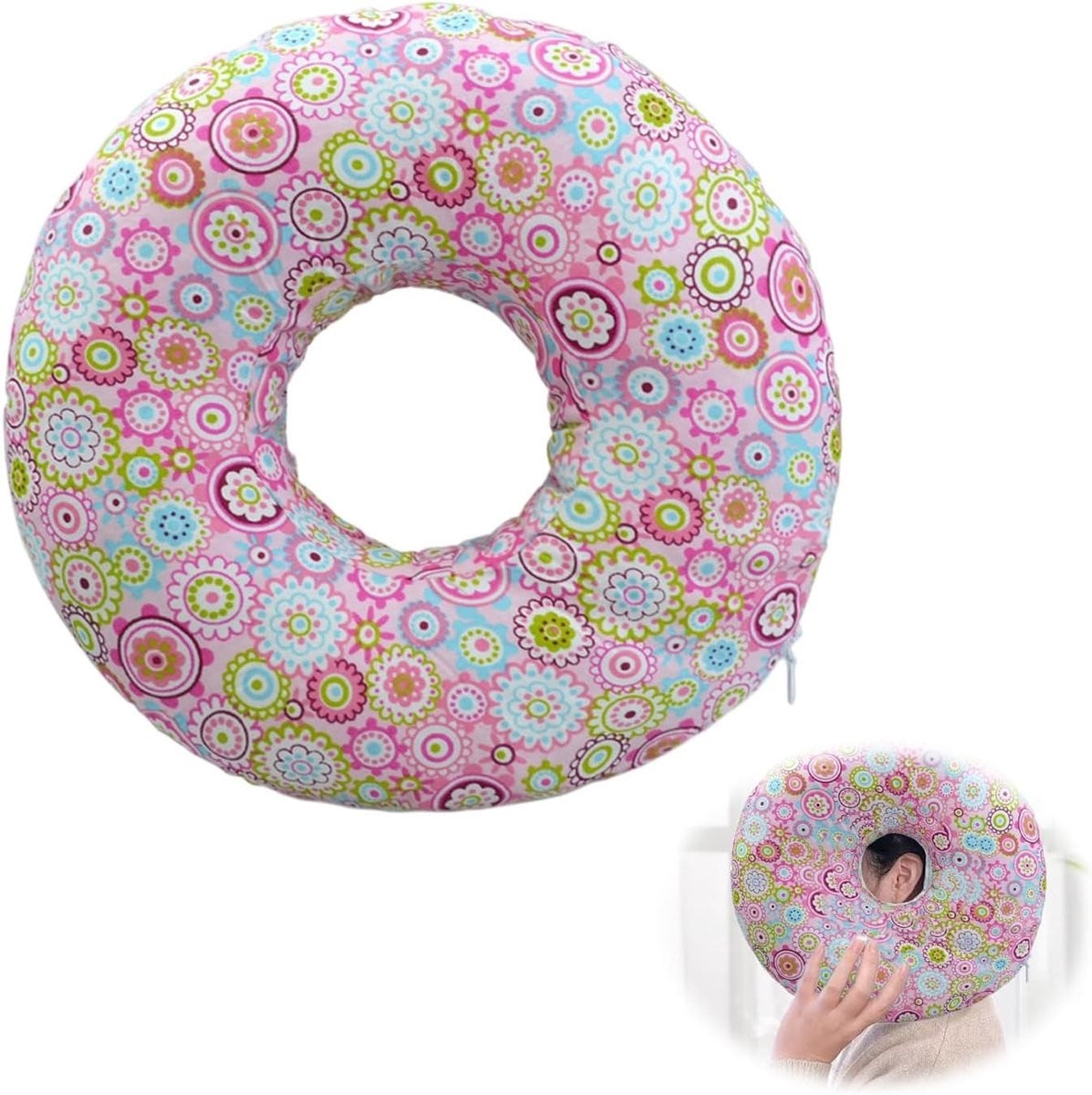 Comfortabel Donut Kussen voor Zijslapers: Verlichting voor Oorpiercing en Oorpijn
