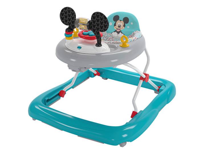 Lauflernwagen, Mehrfarbig, Blau, Metall, Kunststoff, 63.5x61x68.6 cm, EN 71, EN 1273, Spieltisch mit Musik, Spieltiere abnehmbar, Spielzeug, Babyspielzeug, Lauflernwagen