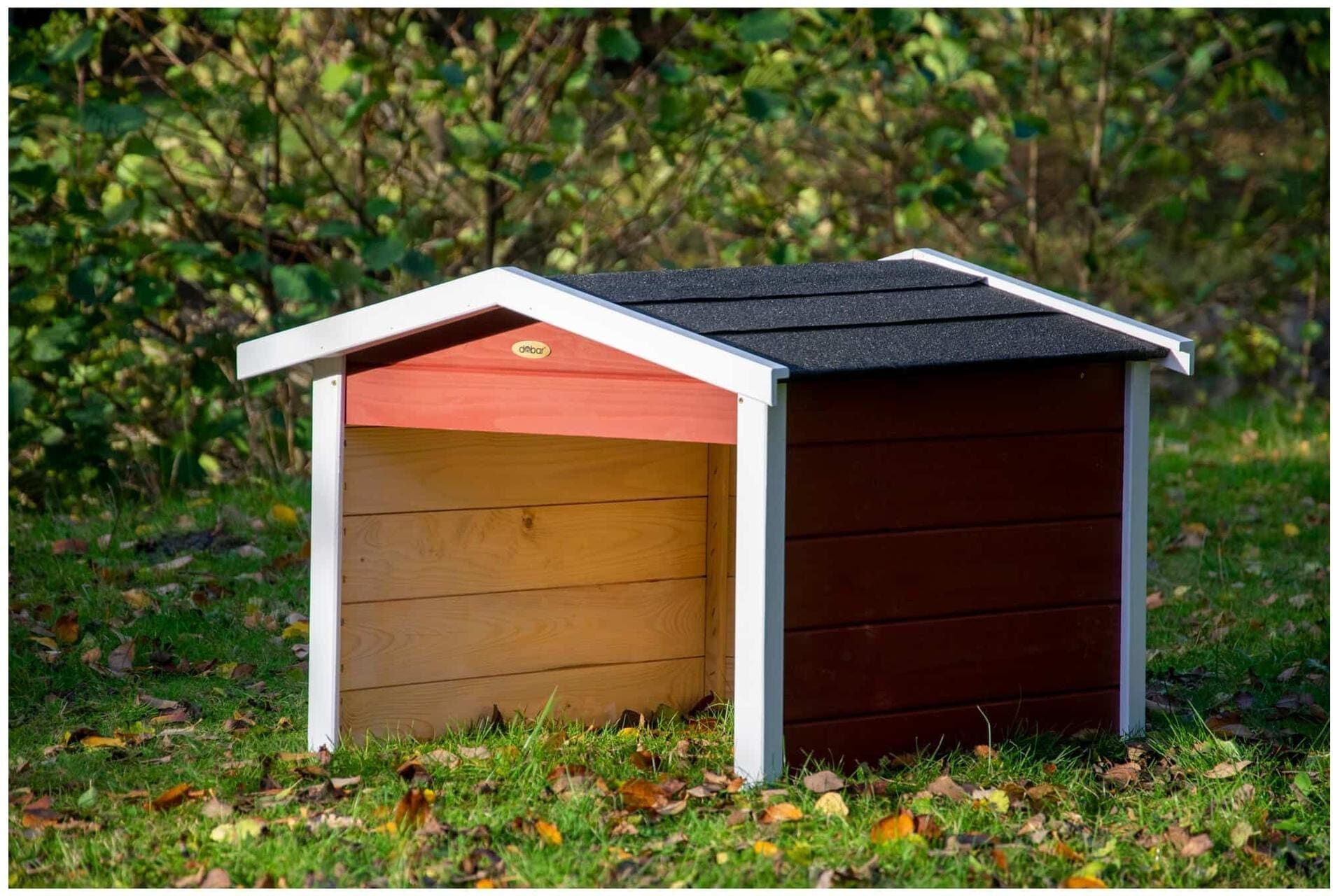 Mähroboter-Garage DOBAR "«Oslo»", rot, B:68cm H:52cm T:76cm, Holz teilmassiv, Mähroboterstationen, Mähroboter-Garage rot Einheitsgröße