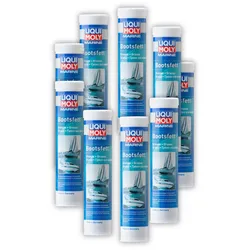9x Schmiermittel LIQUI MOLY 25043 Marine Bootsfett Schmierung Schiff Boot 400g