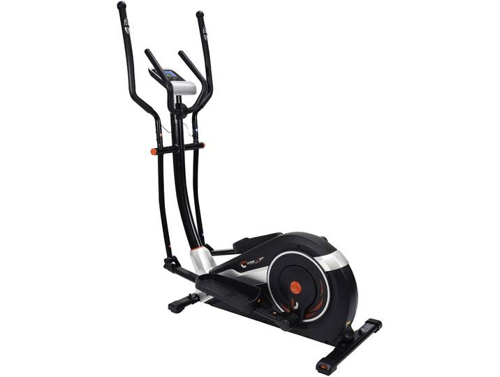 Crosstrainer-Ergometer CHRISTOPEIT SPORT AX 8000 Gr. 1, rot (schwarz, rot, silberfarben), Crosstrainer, ohne Unterlegmatte, Crosstrainer-Ergometer, 150 kg max. Benutzergewicht, 24 Widerstandsstufen, B:60cm H:163cm L:120cm