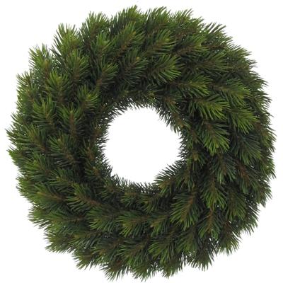 Dekokranz CREATIV DECO "Weihnachtsdeko", grün, Ø:42cm, Kunststoff, Dekokränze, 87 Tannenspitzen