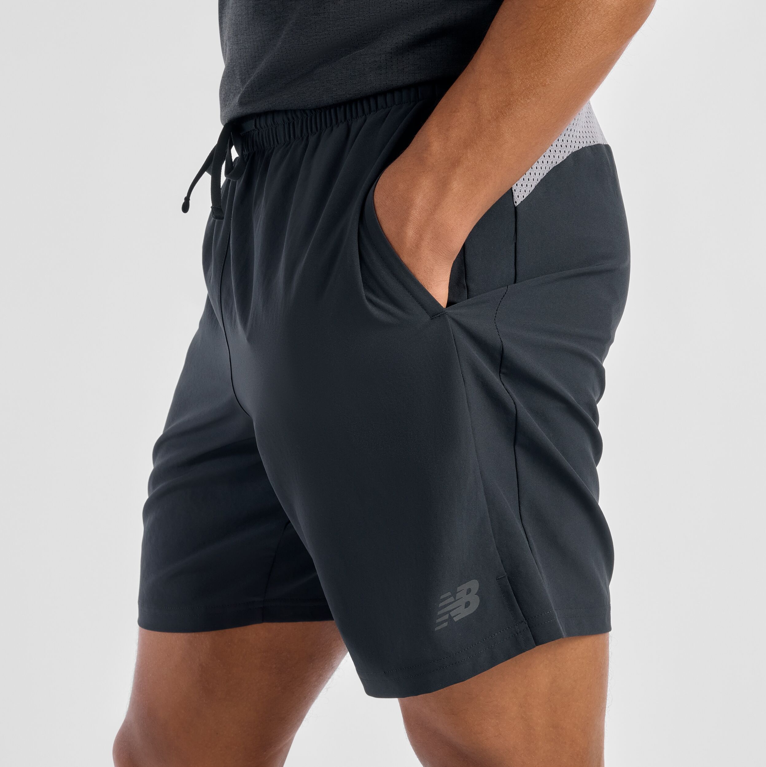 Laufhose NEW BALANCE "FAST DAYS SHORT 7", Herren, Gr. XXL, N-Gr, schwarz (schwarz (bk)), Obermaterial: 100% Polyester, Hosen Laufhose, leichtes Material, feuchtigkeitsableitend, durchdachte Passform