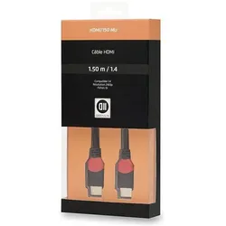 D2 Diffusion C ble HDMI 1.4 m le/m le (3D) 2160p - 1.50 m - Fiches Or (1.50 m), Videokabel, Gold