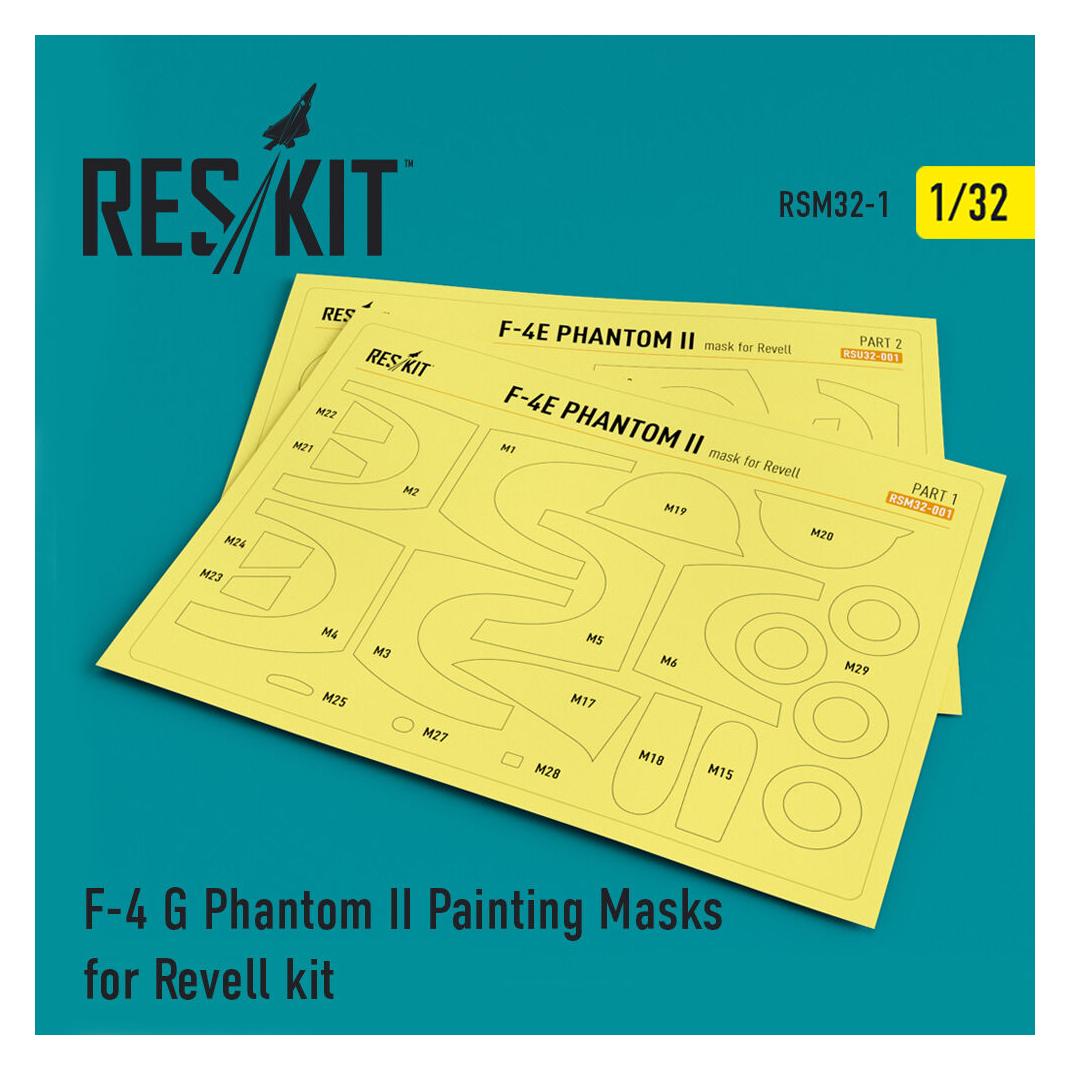 ResKit F-4G Phantom II Pre-cut painting masks for Revell kit (RSM32-0001)