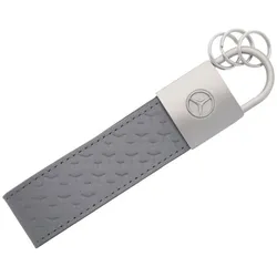 Mercedes-Benz Schlüsselanhänger Upcycling Silbergrau B66959377 - 7 cm