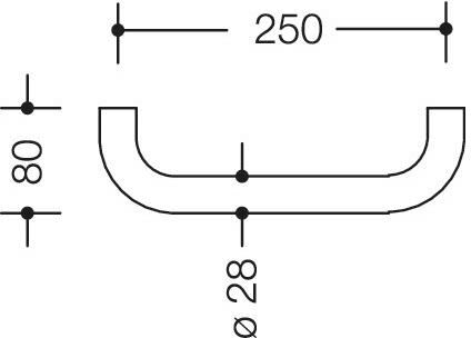 HEWI Serie 477 Wannengriff ohne Rosetten