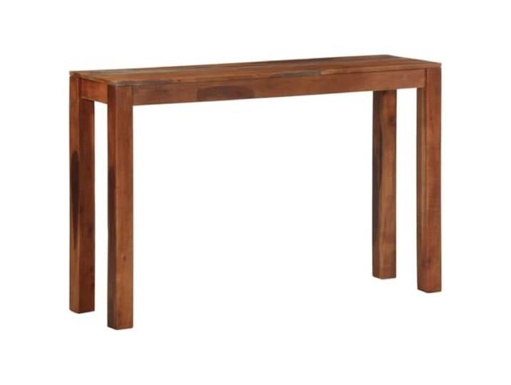 Foknhdi Konsolentisch Massivholz Akazie Flurtisch 120x30x76 cm Schlanker Beistelltisch aus Echtholz für Flur und Wohnzimmer. Ideal für Dekoration, Pflanzen sowie Schlüsselablage.