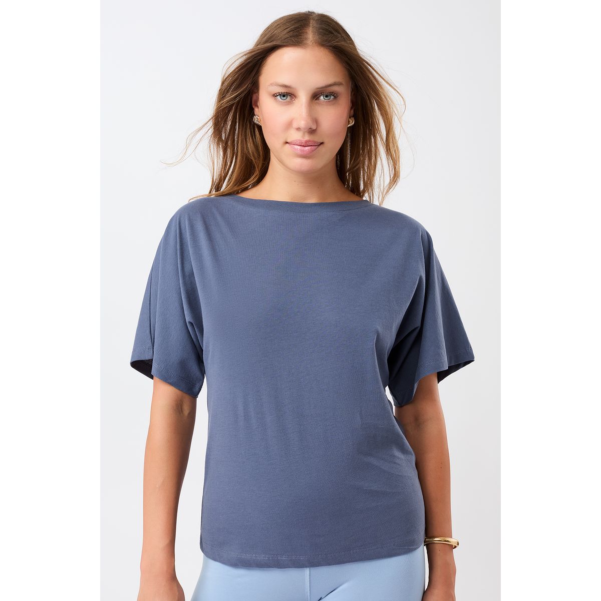 Mandala Butterfly T-shirt eclipse blue L TS45JE12-Butterfly-T-Shirt-eclipse-blue-L