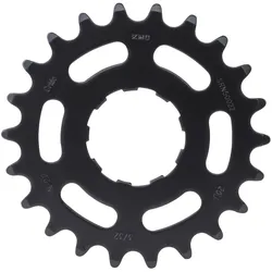 KMC Steck-Zahnkranz 22 Zähne 1/2 x 3/32 CrMo für Enviolo schwarz
