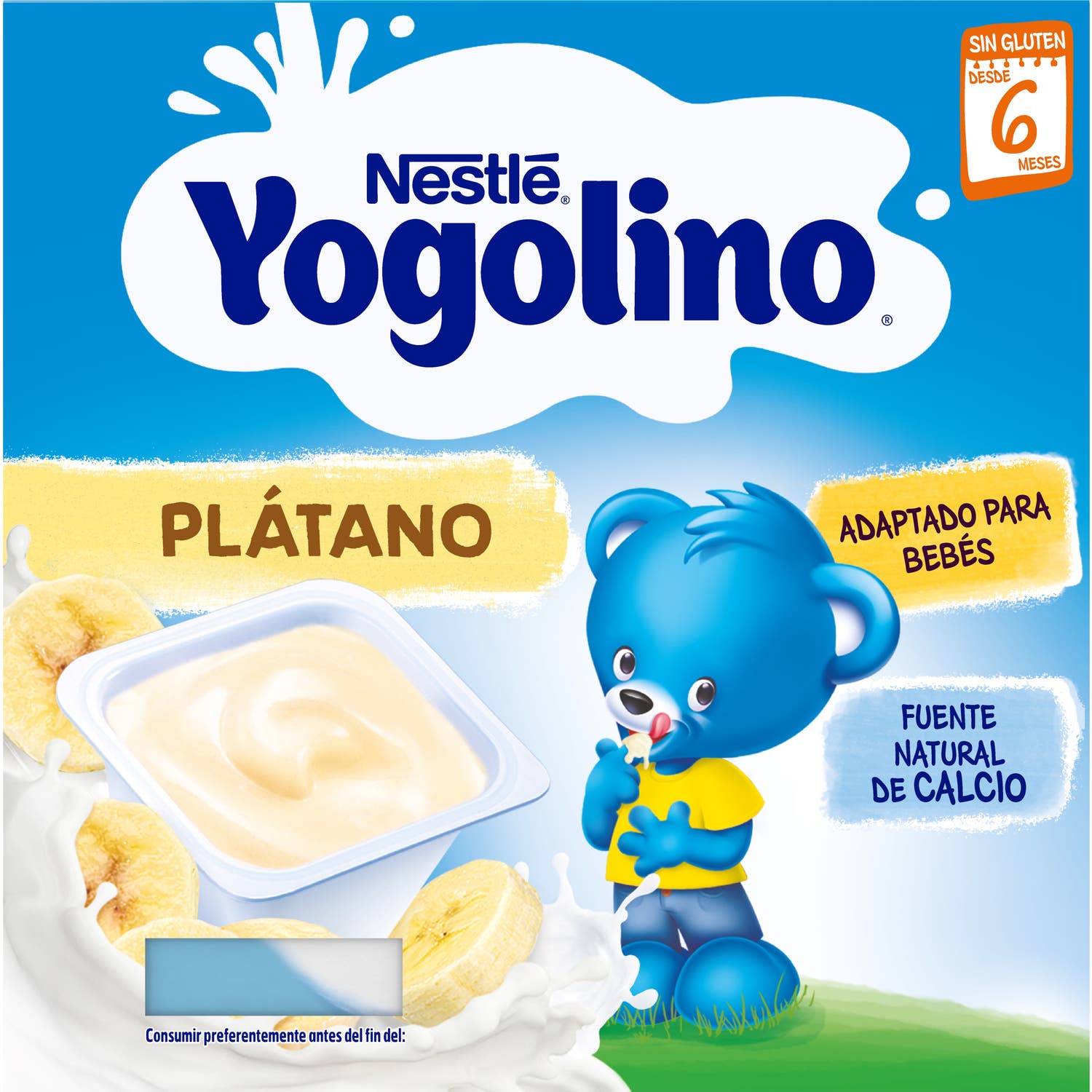 Nestlé Yogolino Plátano Sin Azucar 4x100g