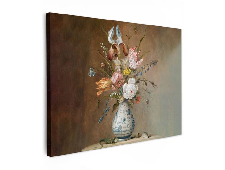 LEINWANDBILD Alte Meister - Blumen - Balthasar van der Ast Wandbilder 80x60 cm
