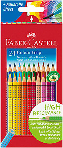 FABER-CASTELL Colour Grip Buntstift, 24er Kartonetui keine Farbe B