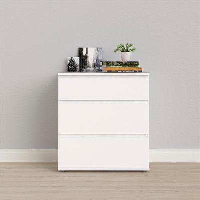 Kommode INOSIGN "Nova", weiß, B:76,8cm H:83,7cm T:40cm, Holzwerkstoff, Sideboards, Schubladenkommode, Folienbeschichtung, in verschiedenen Farbvarianten, 3 Schubladen