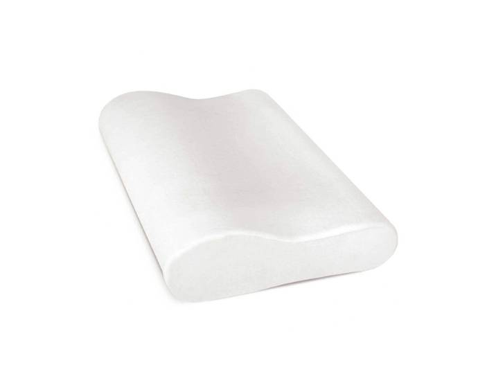 Nackenkissen SISSEL Soft Curve M 63 , weiss (weiß), B:61cm L:32cm, Baumwolle, Funktionskissen, Nackenkissen