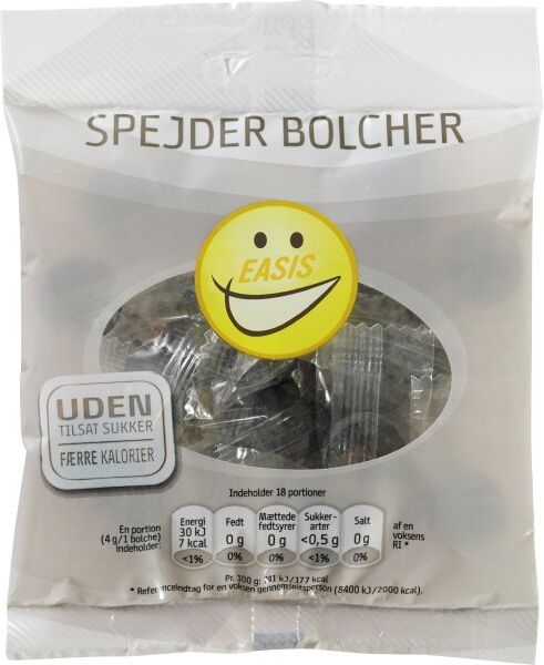 Easis Spejder Bolcher Sukkerfri, 70 G
